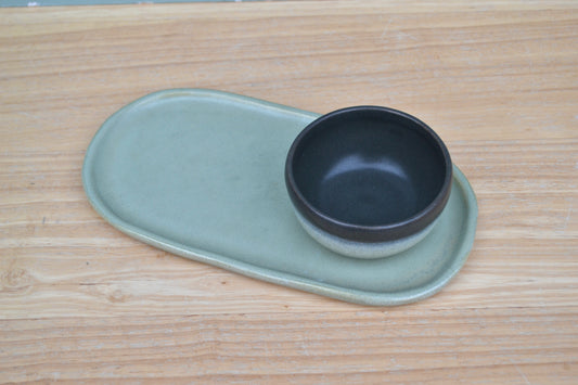 Oval Plate and Bowl Gift Set