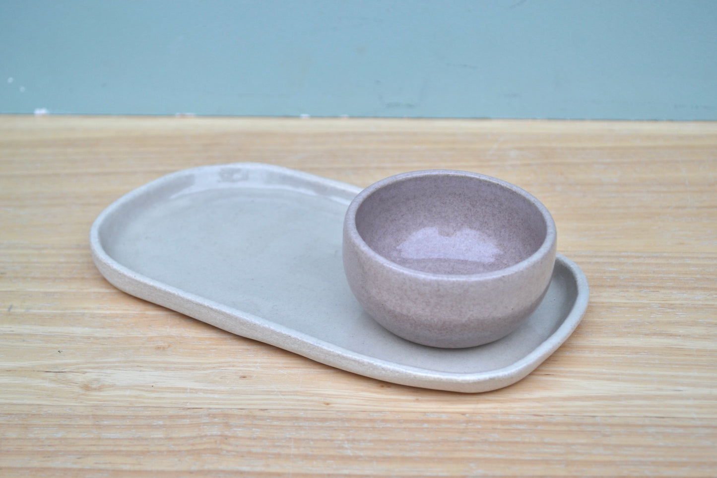 Oval Plate and Bowl Gift Set