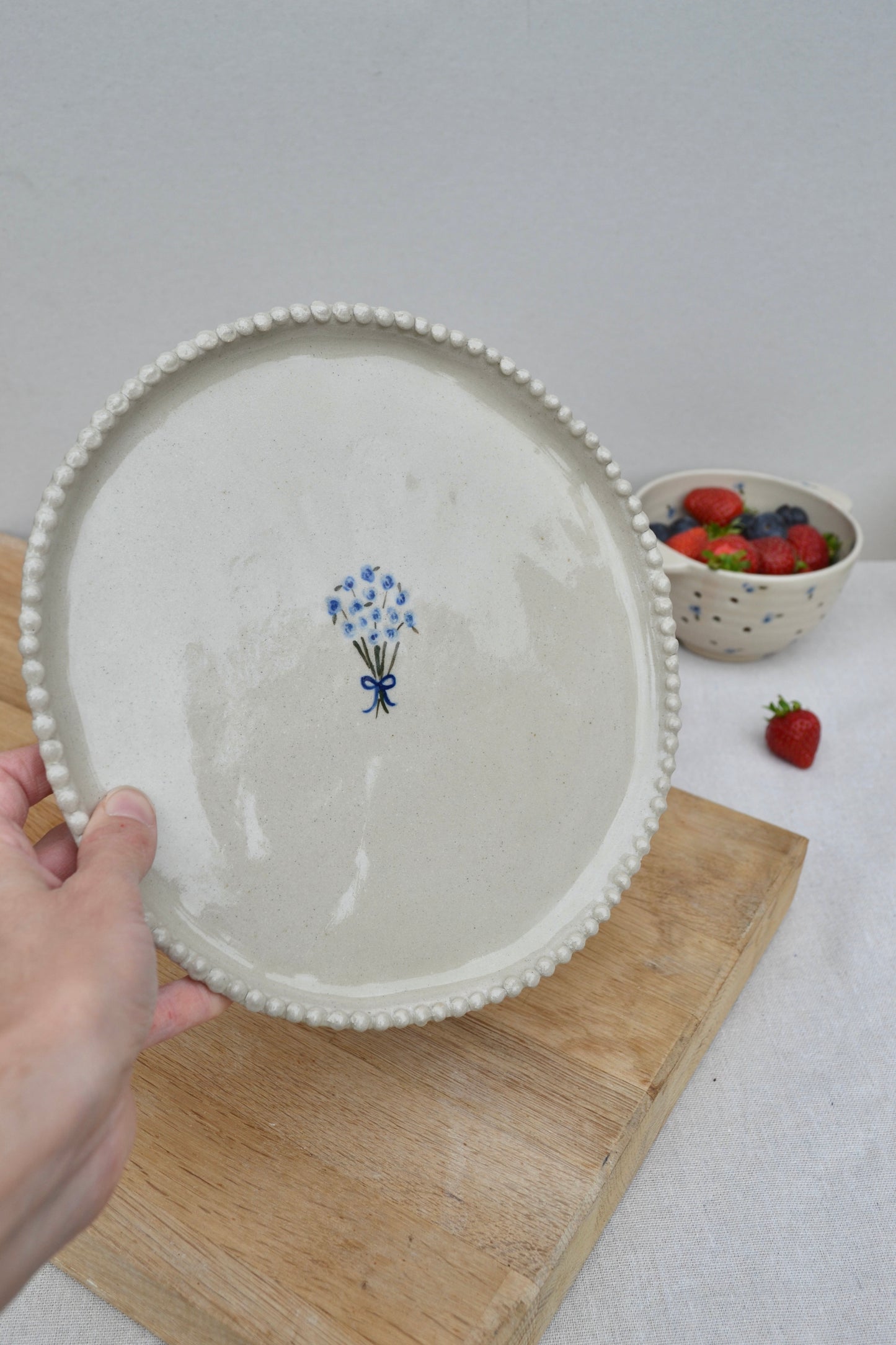 Dinner Plate- Blue Bouquet