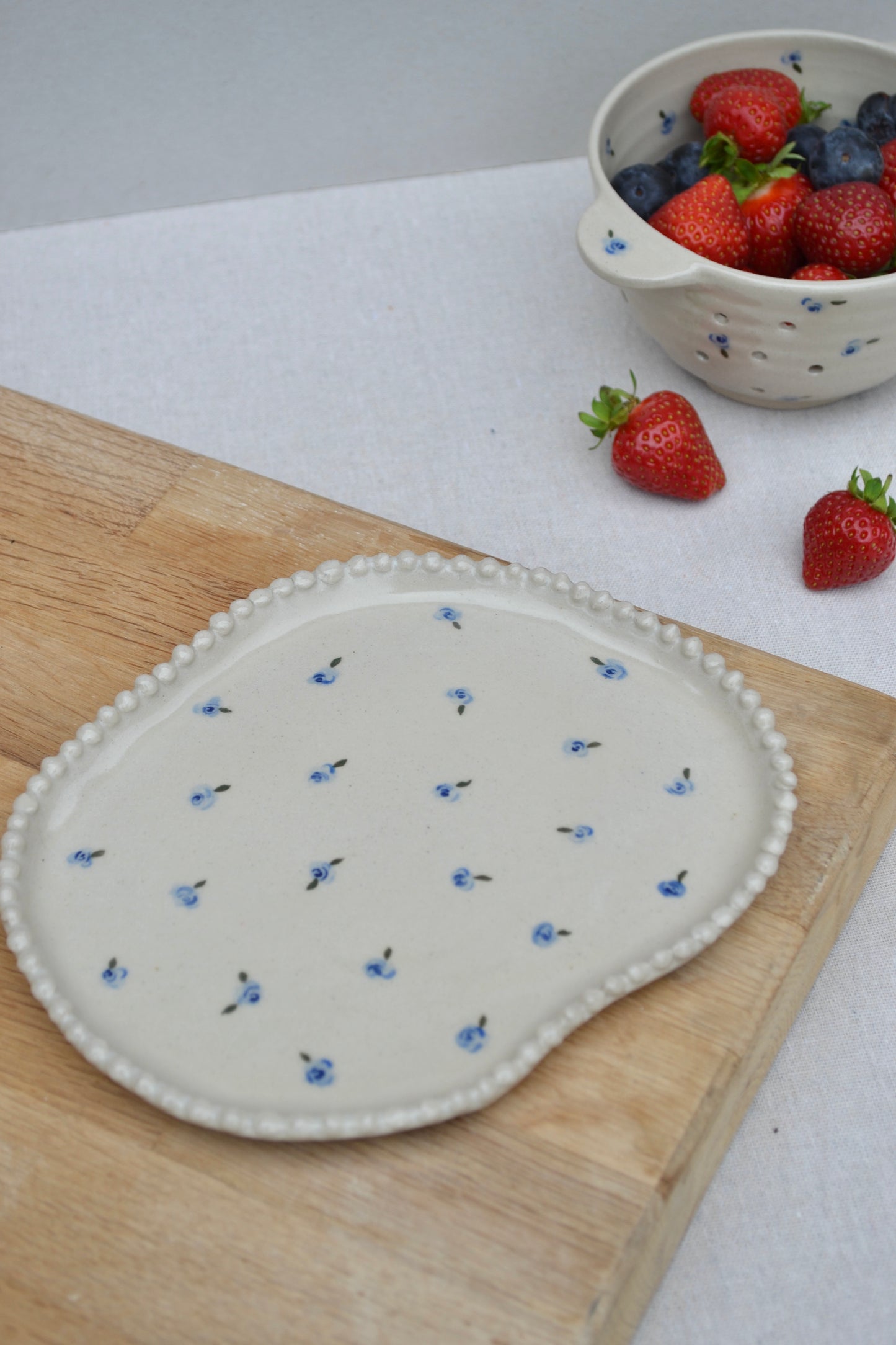 Small Plate- Blue Floral