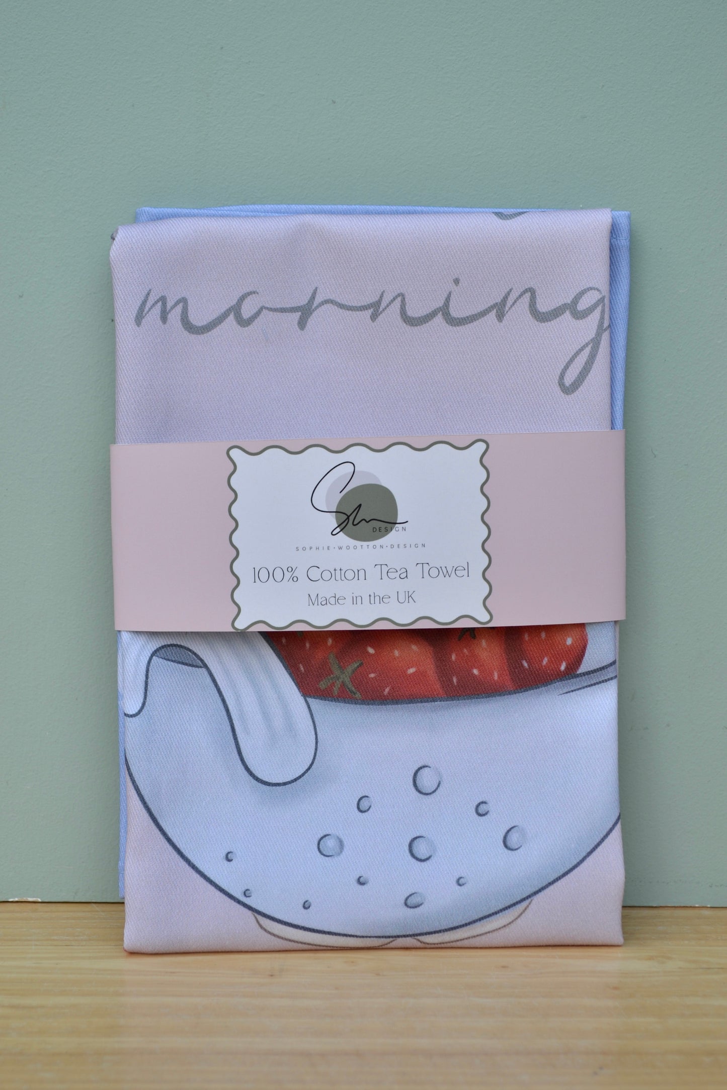 'Picked this morning' Tea Towel