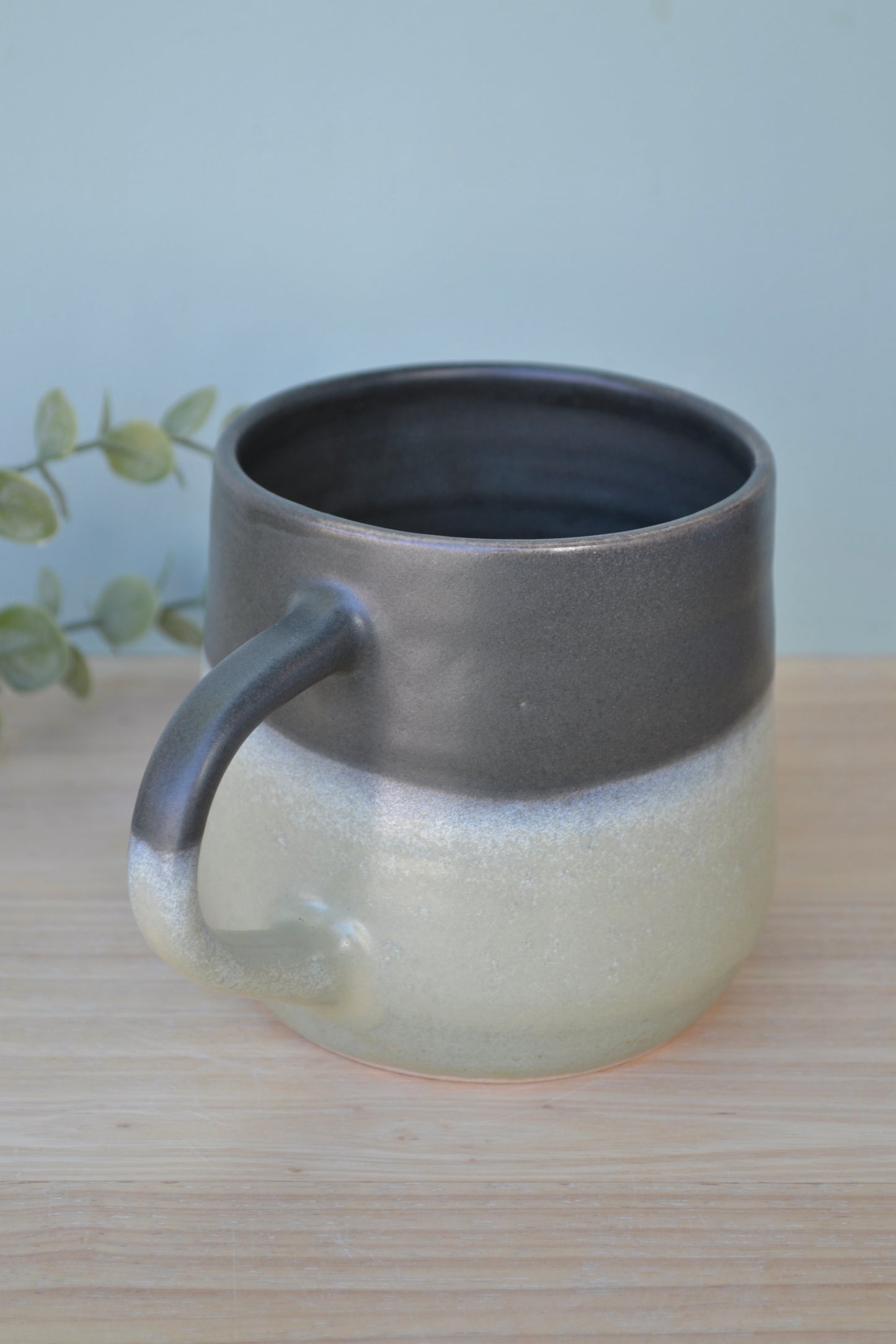 Mug- Charcoal and Apple Blossom