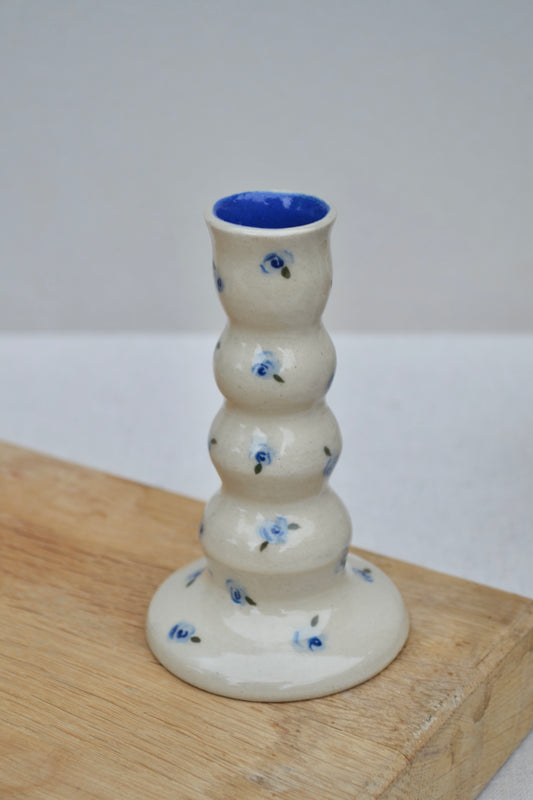 Candlesticks- Blue Floral