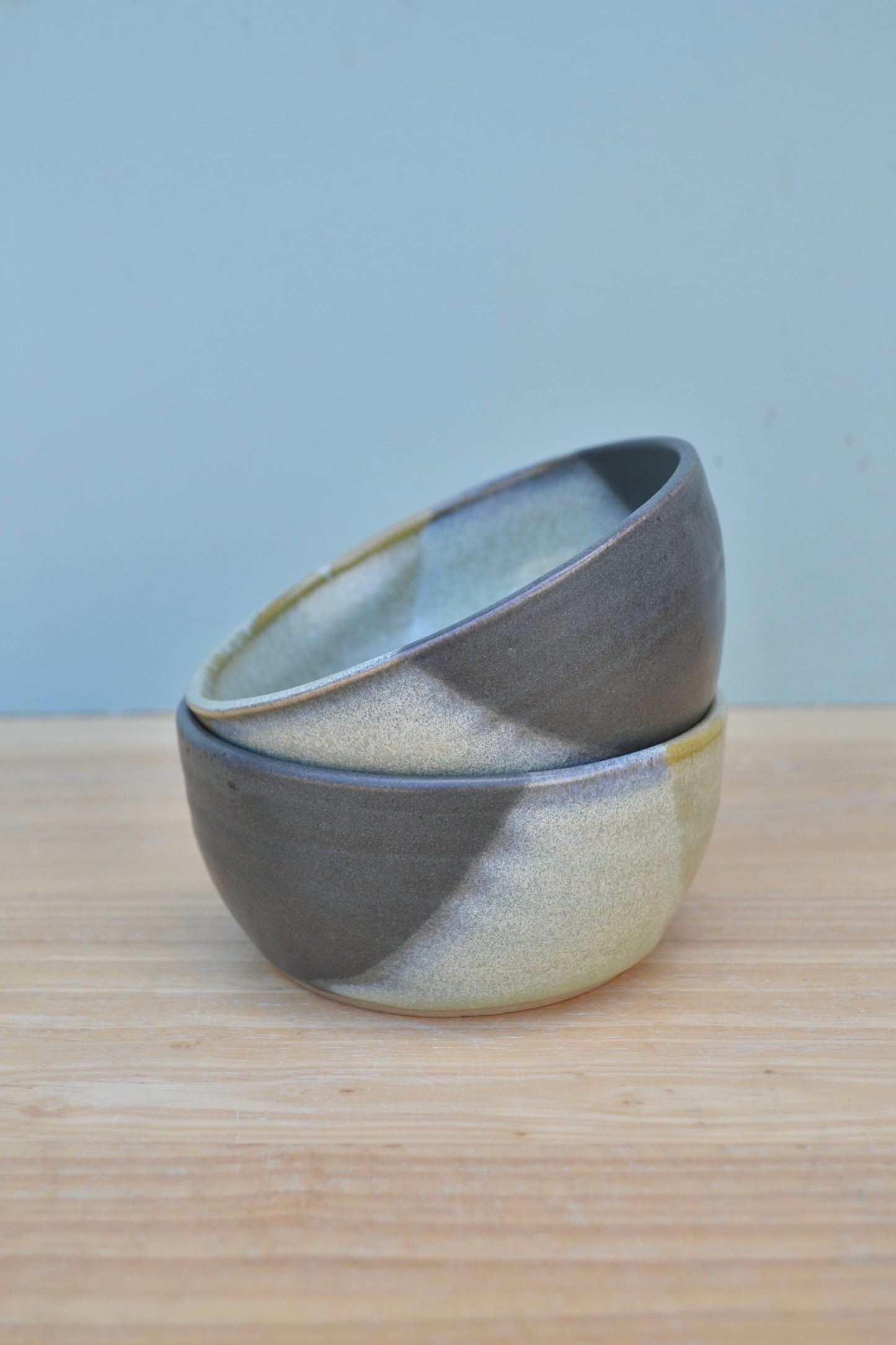 Dipping Bowl- Charcoal and Green
