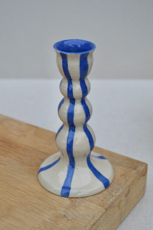 Candlesticks- Blue Stripe