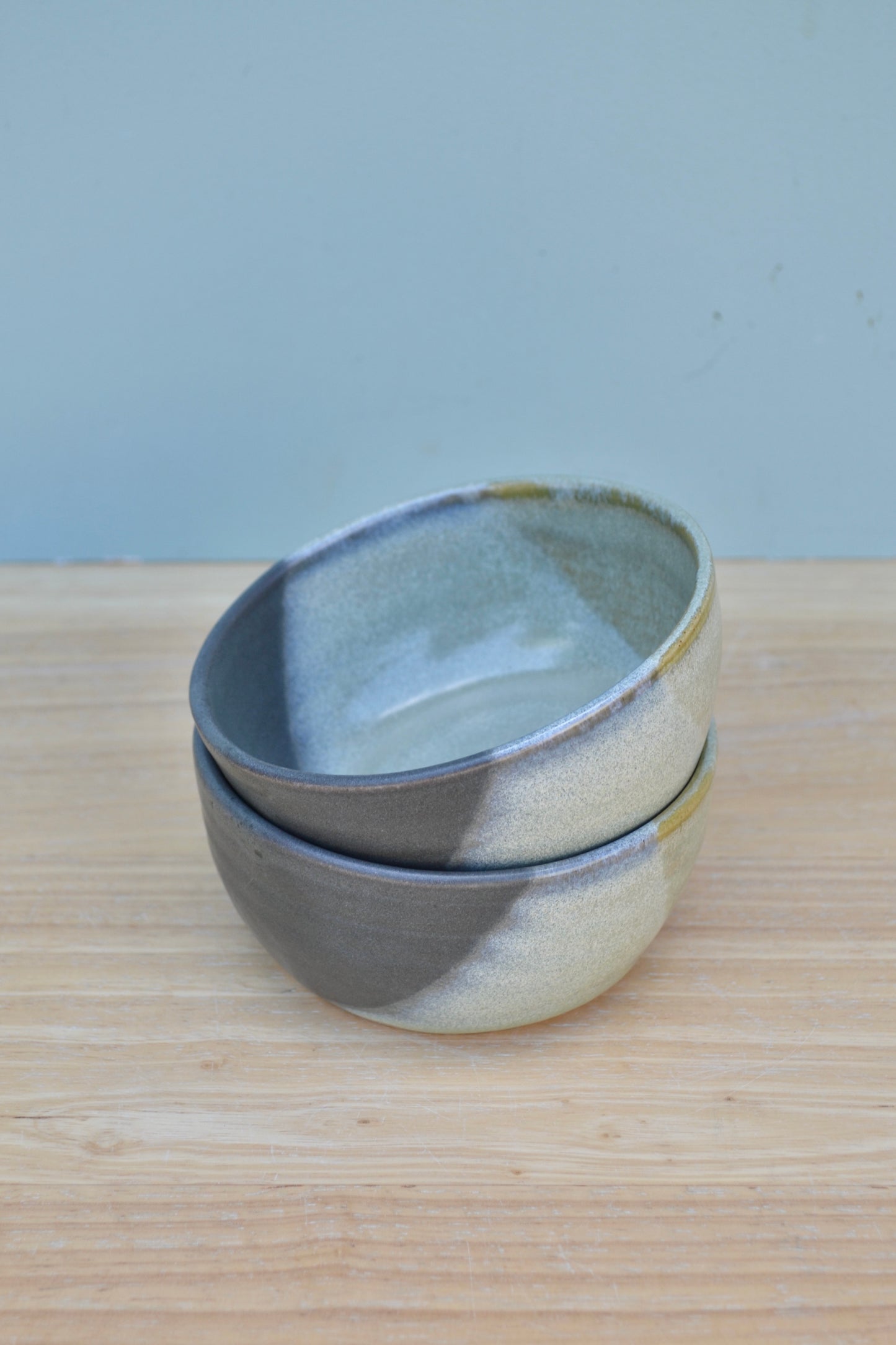 Dipping Bowl- Charcoal and Green