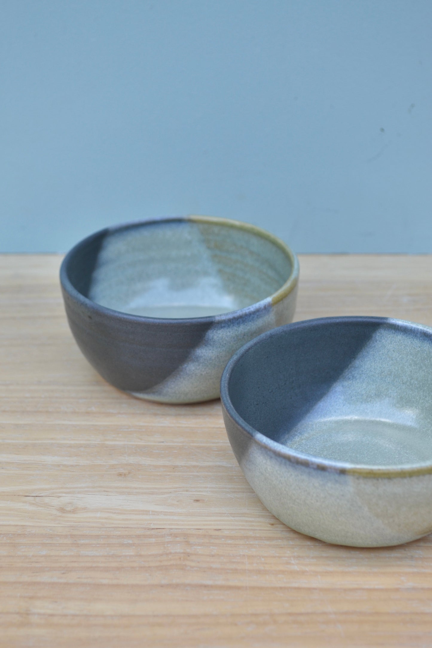 Dipping Bowl- Charcoal and Green