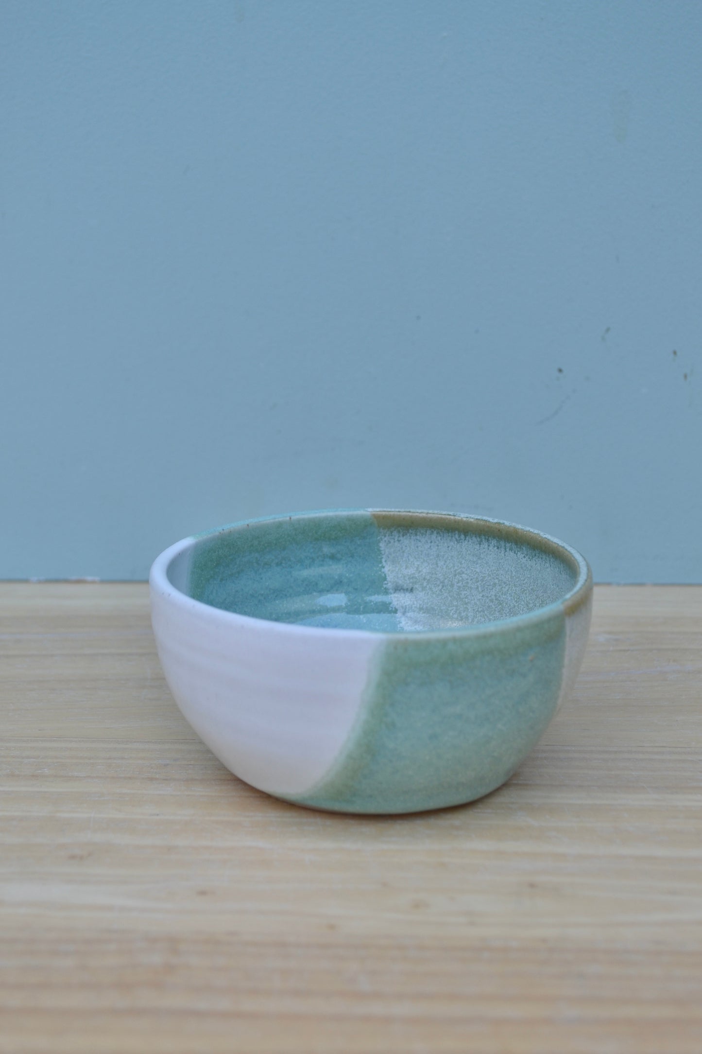 Dipping Bowl- Green and White