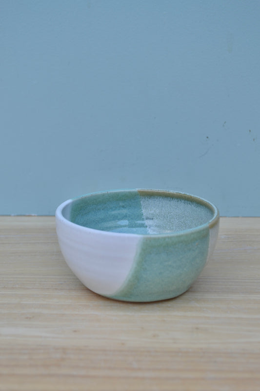 Dipping Bowl- Green and White