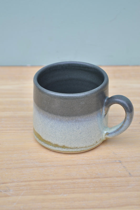 Espresso Cup- Charcoal and Apple Blossom