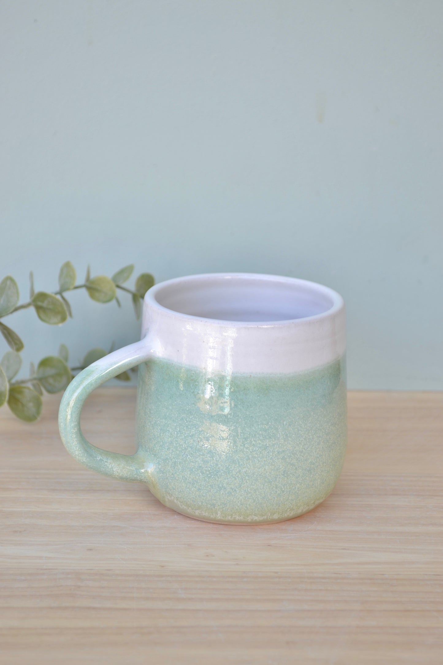 Mug- Apple Blossom and White