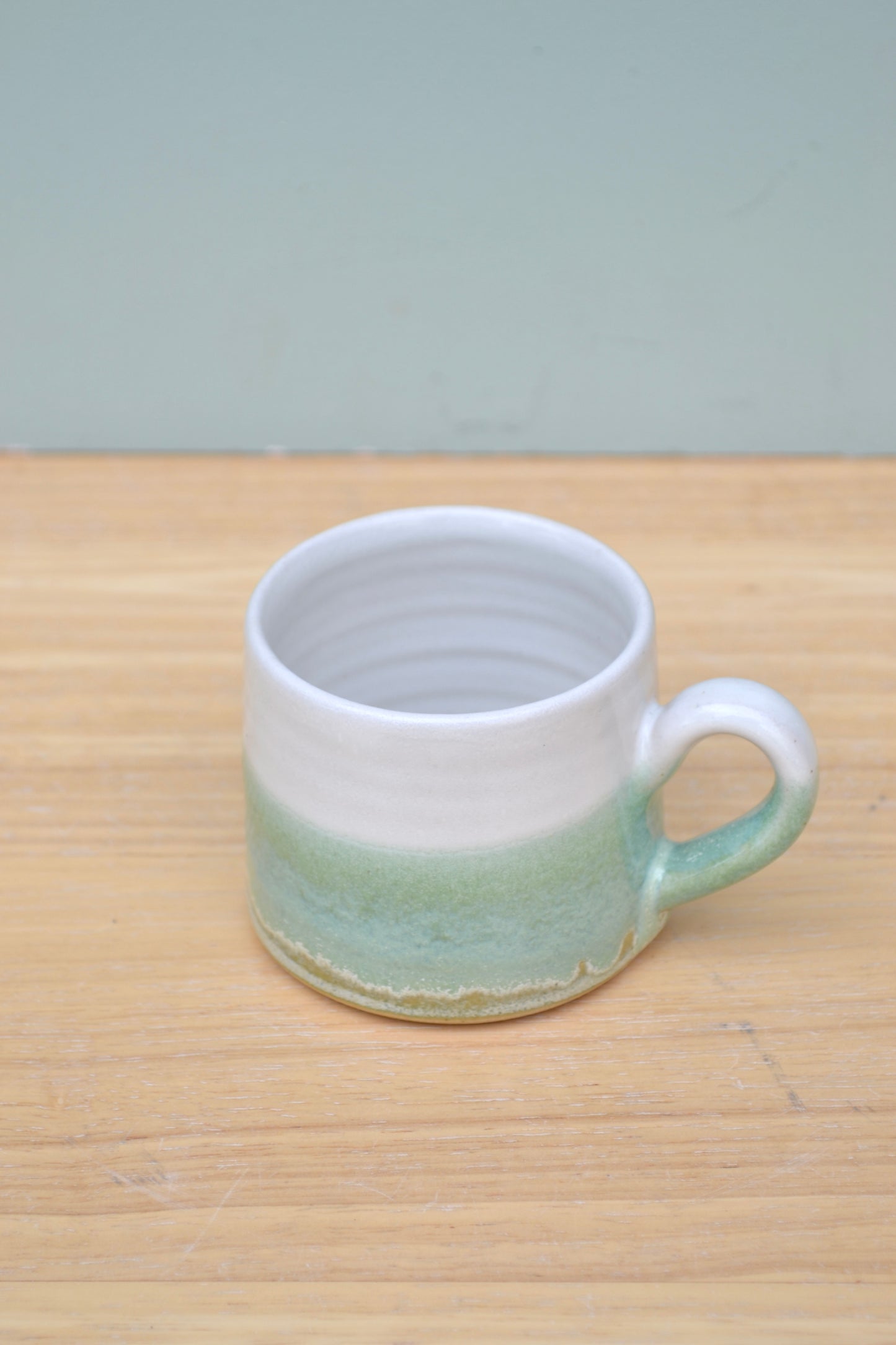 Espresso Cup- Apple Blossom and White