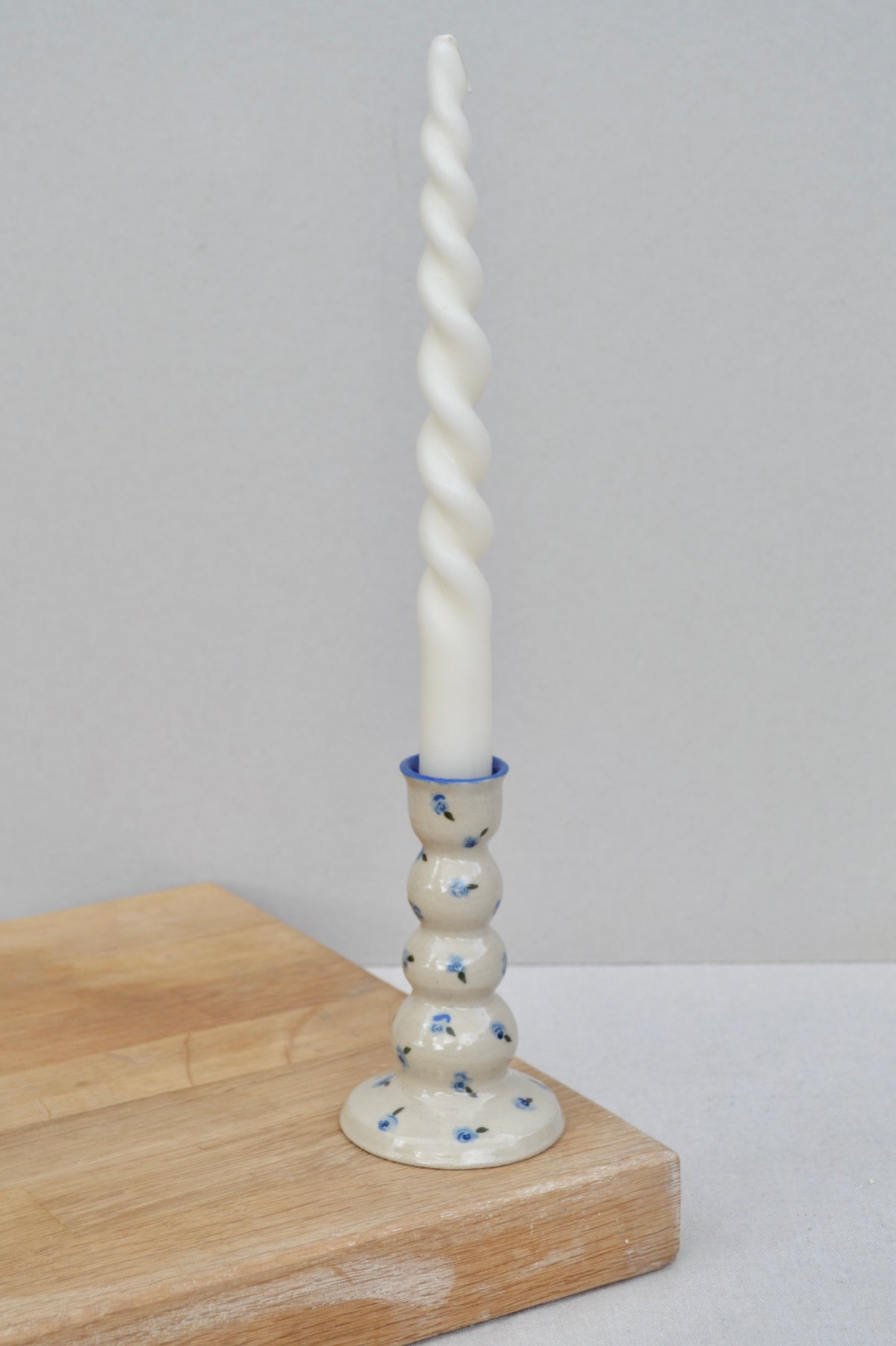 Candlesticks- Blue Floral