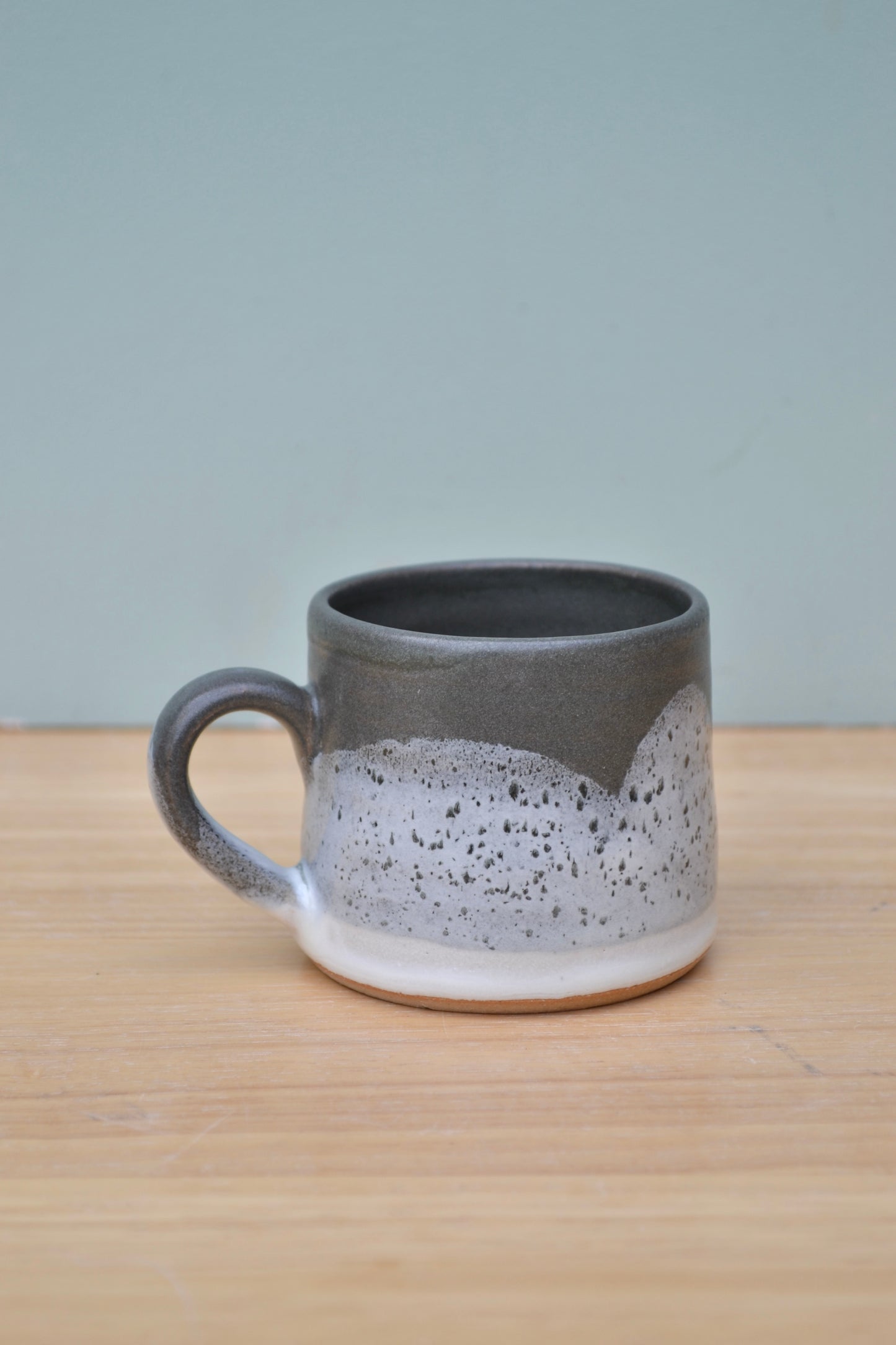 Espresso Cup- Charcoal and White