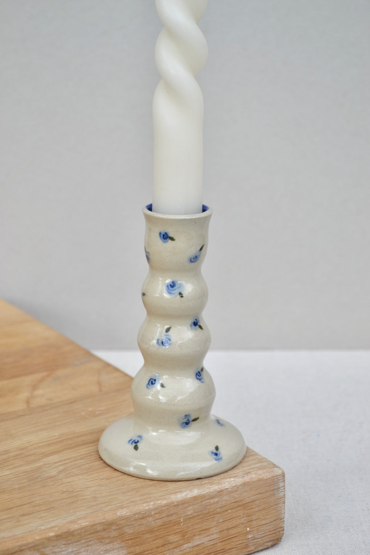 Candlesticks- Blue Floral