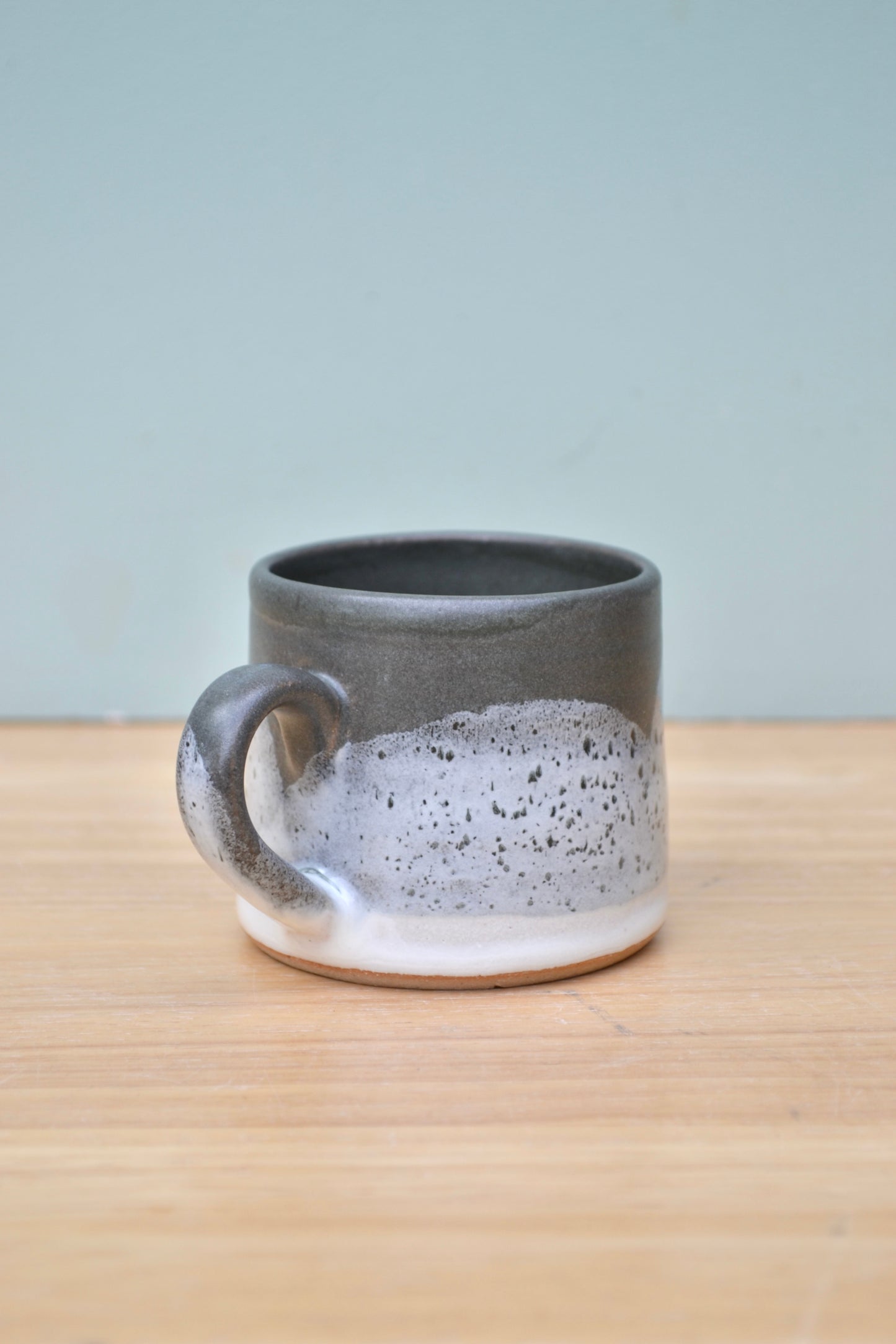 Espresso Cup- Charcoal and White