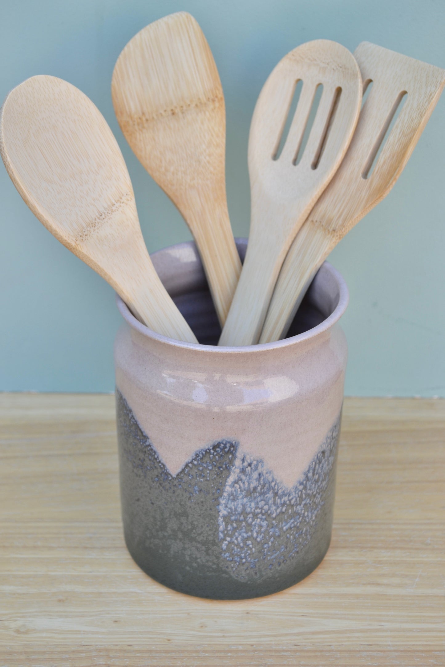 Utensil Holder- Charcoal Blush