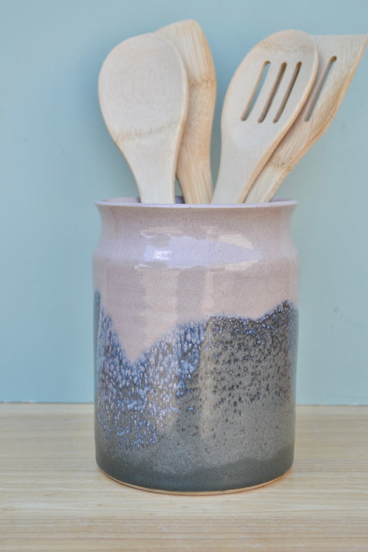 Utensil Holder- Charcoal Blush