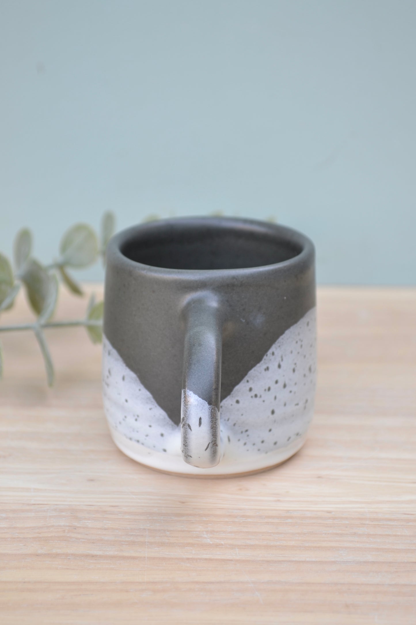 Espresso Cup- Charcoal and White