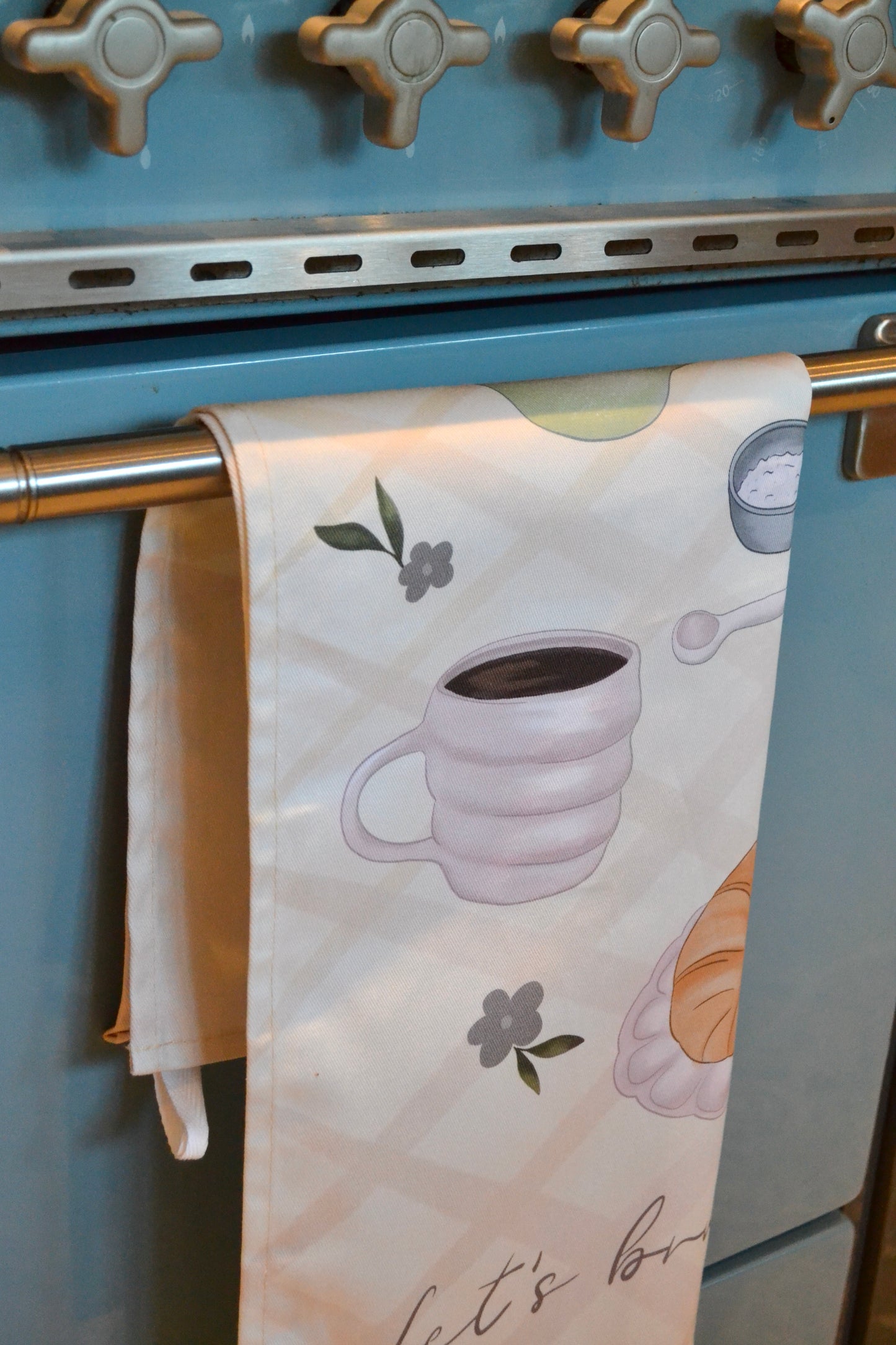 'Lets Brunch' Tea Towel